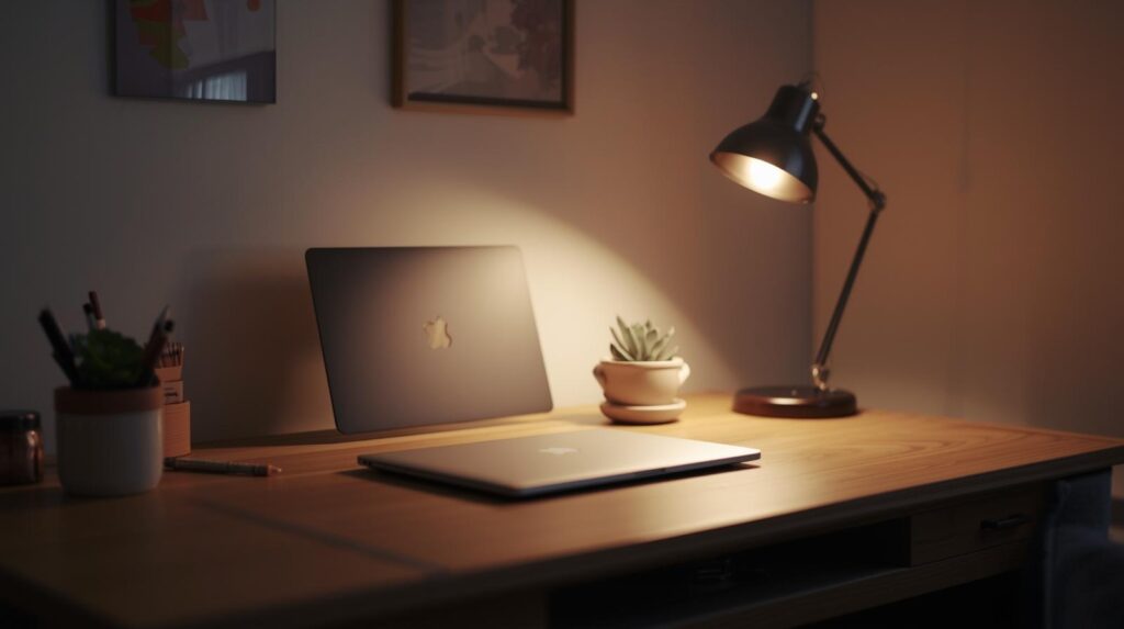Create An Image Of A Cute Work Desk Setup 3 1024x573